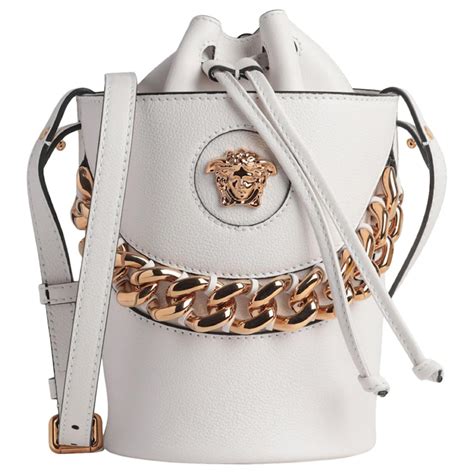 White Versace Medusa Bag 